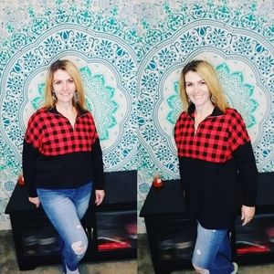 Quarter zip pull over